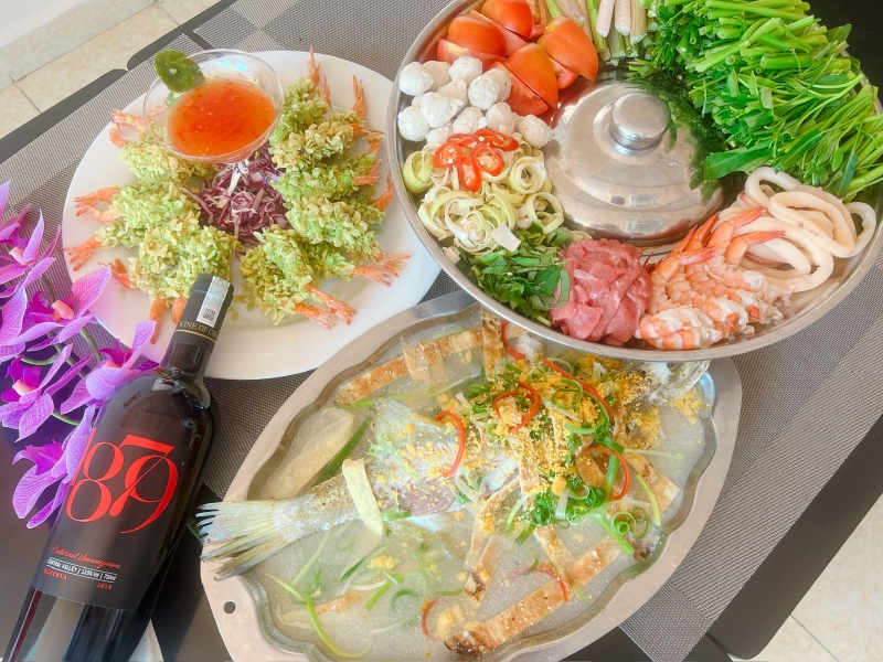 thực đơn tiệc