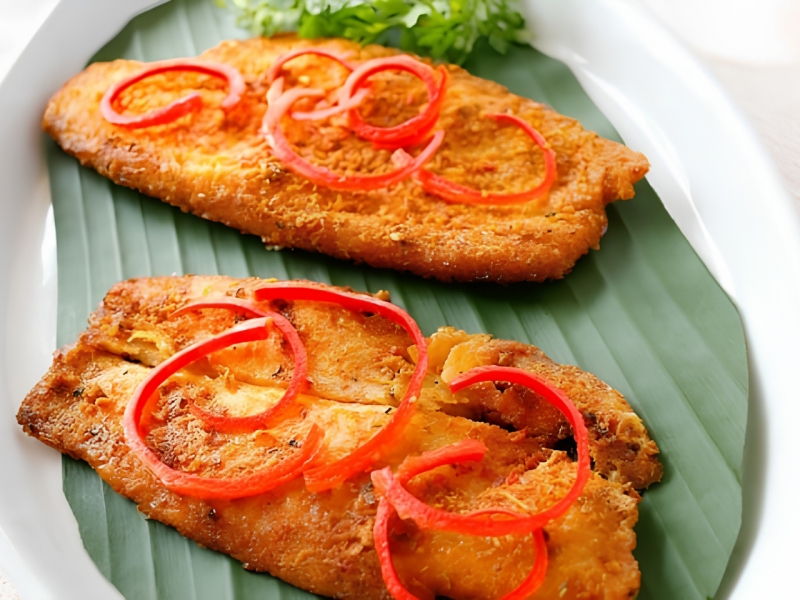 Phile Basa nướng lá chuối