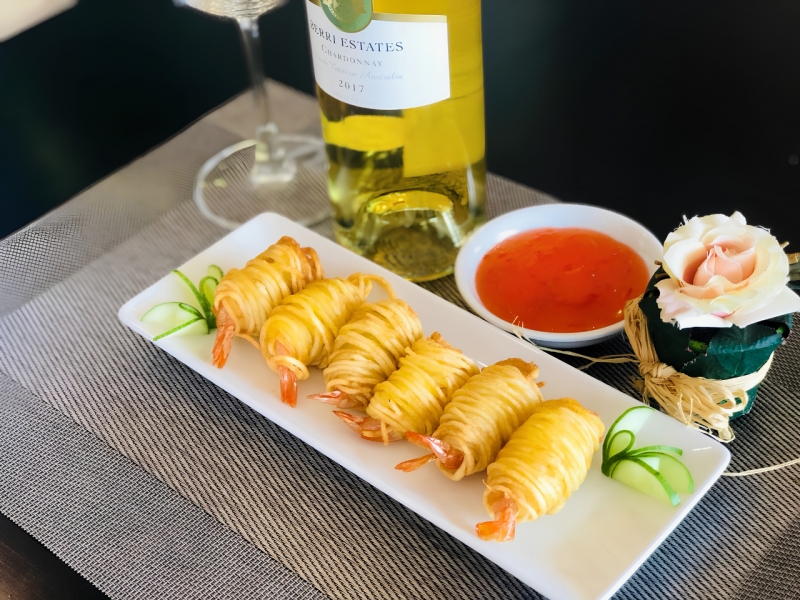 Tôm cuộn khoai tây